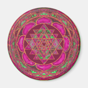 Sri Lakshmi Yantra Mandala Magneet