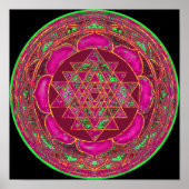 Sri Lakshmi Yantra Mandala Poster (Voorkant)