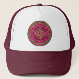 Sri Lakshmi Yantra Mandala Trucker Pet
