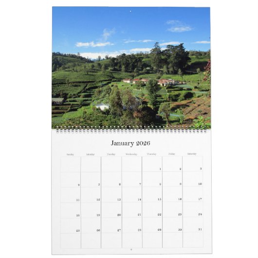 Sri Lanka 2025 groot Kalender (Jan 2026)
