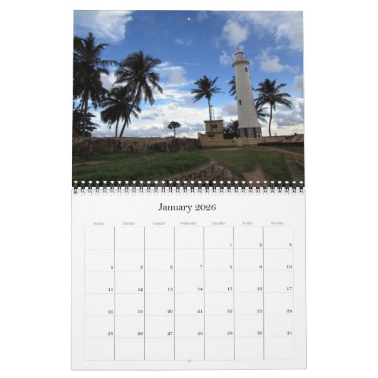 Sri Lanka 2026 Kalender (Jan 2026)