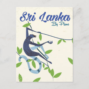 Sri lanka aap  vakantie poster briefkaart
