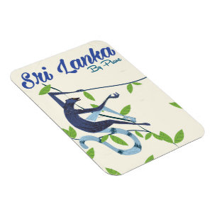 Sri lanka aap vintage vakantieposter magneet