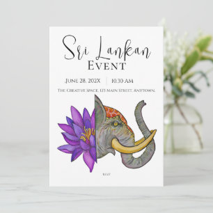 Sri Lanka Artistiek Ontwerp Kaart