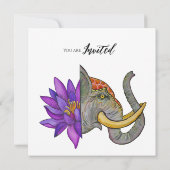 Sri Lanka Artistiek Ontwerp Save The Date (Achterkant)