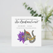 Sri Lanka Artistiek Ontwerp Save The Date (Staand voorkant)