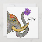 Sri Lanka Artistiek Ontwerp Save The Date (Achterkant)