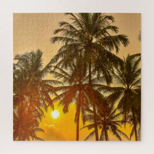 Sri Lanka Beach Sunset Uitzicht Legpuzzel