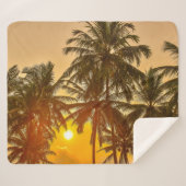 Sri Lanka Beach Sunset Uitzicht Sherpa Deken (Voorkant (horizontaal))
