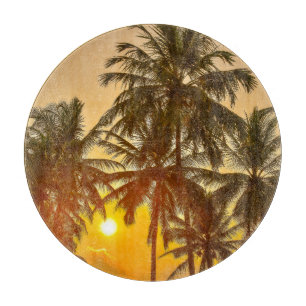 Sri Lanka Beach Sunset Uitzicht Snijplank