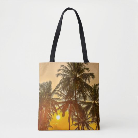 Sri Lanka Beach Sunset Uitzicht Tote Bag (Voorkant)