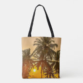 Sri Lanka Beach Sunset Uitzicht Tote Bag (Achterkant)