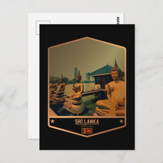 Sri Lanka Briefkaart (Voorkant / Achterkant)