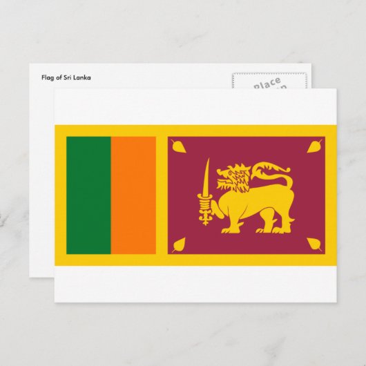 sri lanka briefkaart (Voorkant / Achterkant)