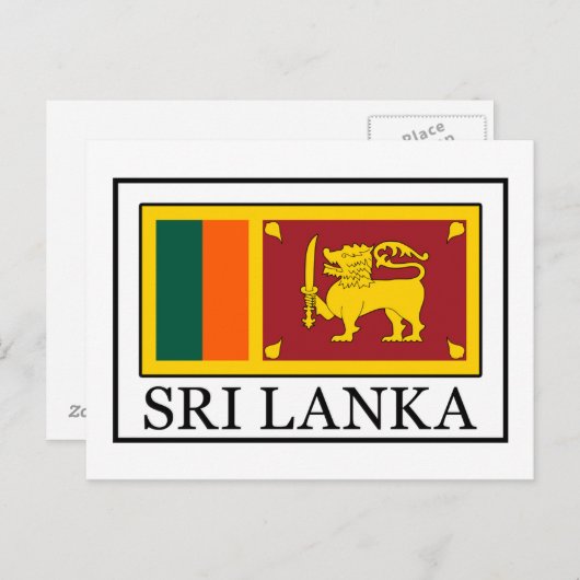 Sri Lanka Briefkaart (Voorkant / Achterkant)