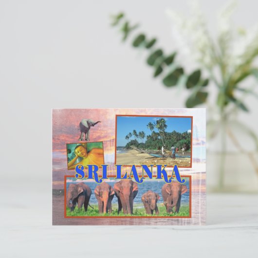 Sri Lanka Briefkaart (Staand voorkant)