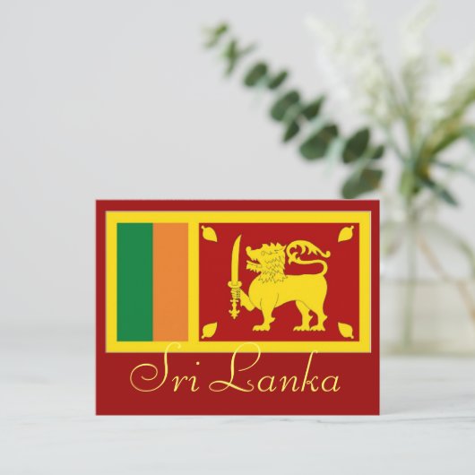 Sri Lanka briefkaart (Staand voorkant)