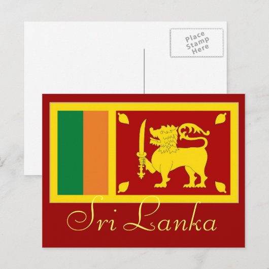 Sri Lanka briefkaart (Voorkant / Achterkant)