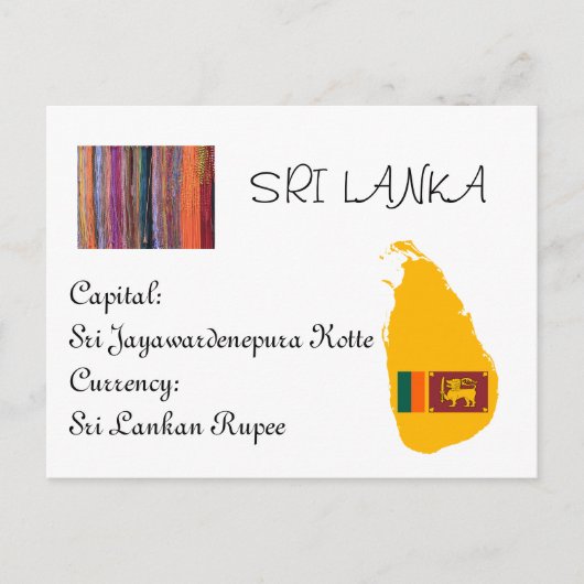 Sri Lanka Briefkaart (Voorkant)