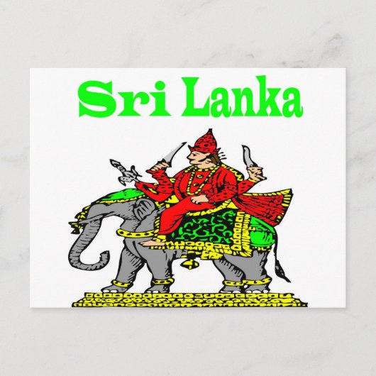 Sri Lanka Briefkaart (Voorkant)