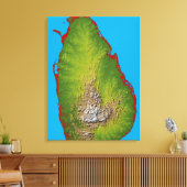 Sri Lanka Canvas Afdruk (Insitu (Woonkamer))