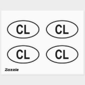Sri Lanka "CL" Ovale Sticker (Vel)
