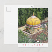 Sri Lanka Colombo tempel uitzicht briefkaart (Voorkant / Achterkant)
