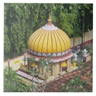 Sri Lanka Colombo Temple uitzicht keramische tegel Tegeltje