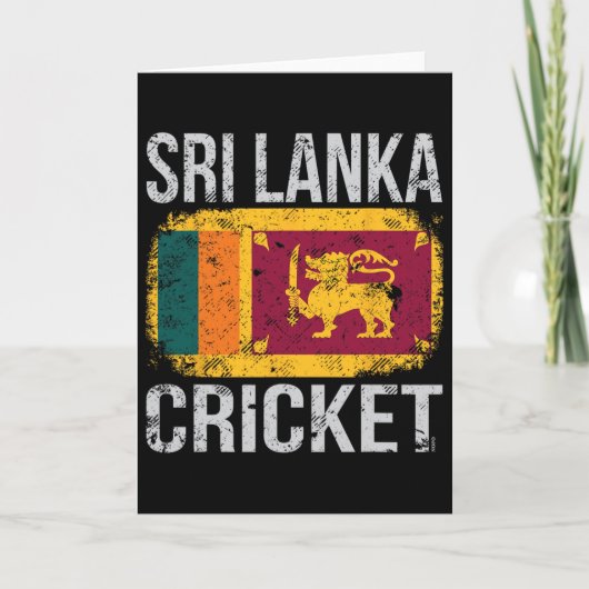 Sri Lanka Cricket  Kaart (Voorkant)