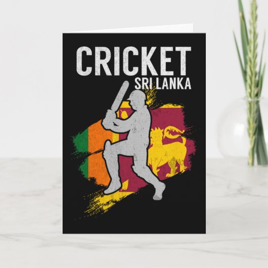 Sri Lanka Cricket Team  Kaart (Voorkant)