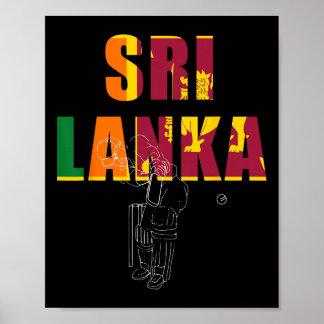 Sri Lanka Cricket Tsman Poster