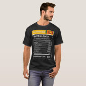 Sri Lanka Dad Nutrition Facts Vaderdag Gift D T-shirt (Voorkant volledig)