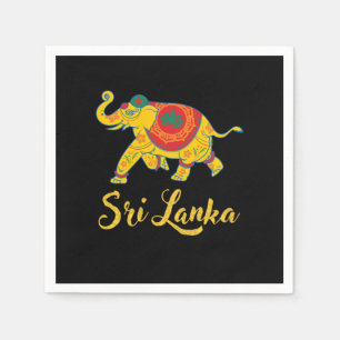 Sri Lanka Elephant India Abstract Gift Servet