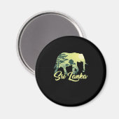 Sri Lanka Elephant Natuur Lover Traveler Gift Magneet (Voorkant / Achterkant)