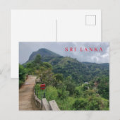 Sri Lanka Ella's Rock uitzicht ansichtkaart Briefkaart (Voorkant / Achterkant)
