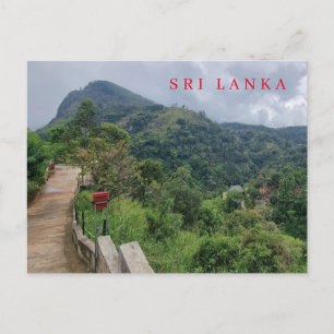 Sri Lanka Ella's Rock uitzicht ansichtkaart Briefkaart