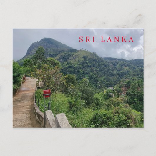 Sri Lanka Ella's Rock uitzicht ansichtkaart Briefkaart (Voorkant)