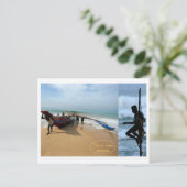 Sri Lanka Fisherman Briefkaart (Staand voorkant)