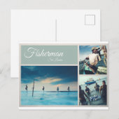 Sri Lanka Fisherman Briefkaart (Voorkant / Achterkant)