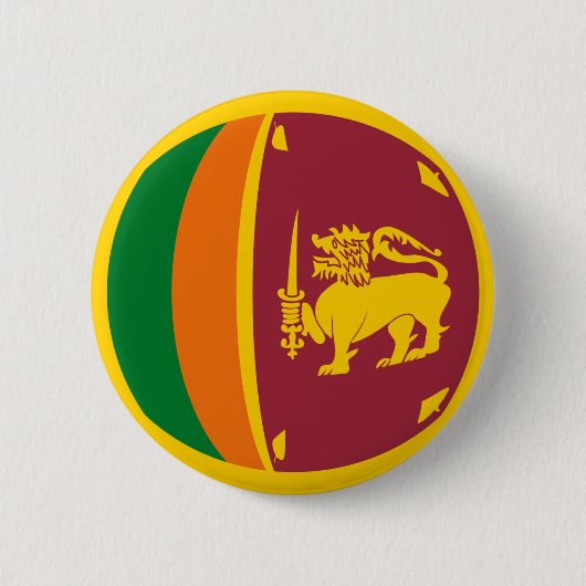 Sri Lanka Fisheye Flag Button (Voorkant)