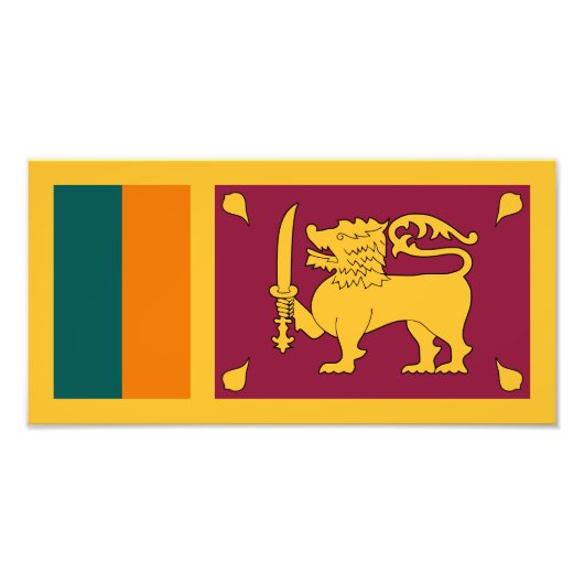 Sri Lanka Flag Foto Afdruk (Voorkant)