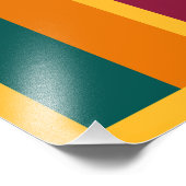 Sri Lanka Flag Foto Afdruk (Hoek)
