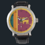 Sri Lanka Flag Horloge<br><div class="desc">Patriotic flag of Sri Lanka.</div>