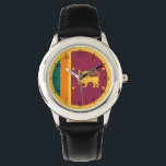Sri Lanka Flag Horloge<br><div class="desc">Patriotic flag of Sri Lanka.</div>