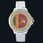Sri Lanka Flag Horloge<br><div class="desc">Patriotic flag of Sri Lanka.</div>