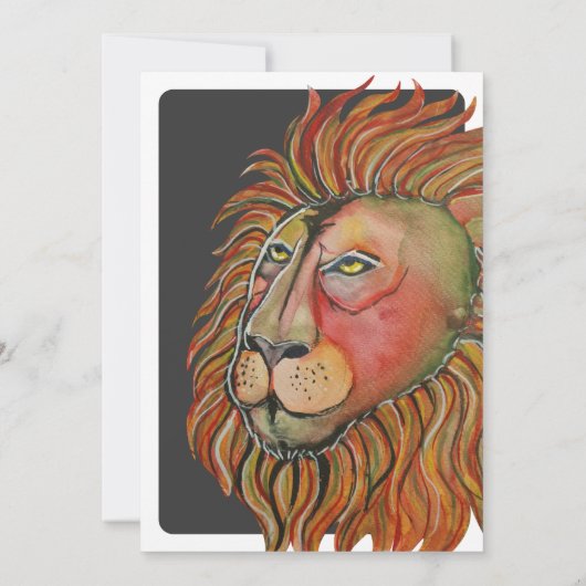 Sri Lanka Flag Lion Flat Kaart (Achterkant)