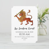 Sri Lanka Flag Lion Flat Kaart (Staand voorkant)