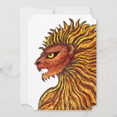 Sri Lanka Flag Lion Flat Kaart (Achterkant)