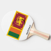 SRI LANKA FLAG & MAP Persoonlijk Tafeltennisbatje (Zijkant)