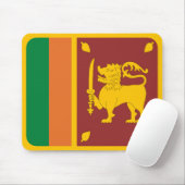 Sri Lanka Flag Mousepad Muismat (Met muis)